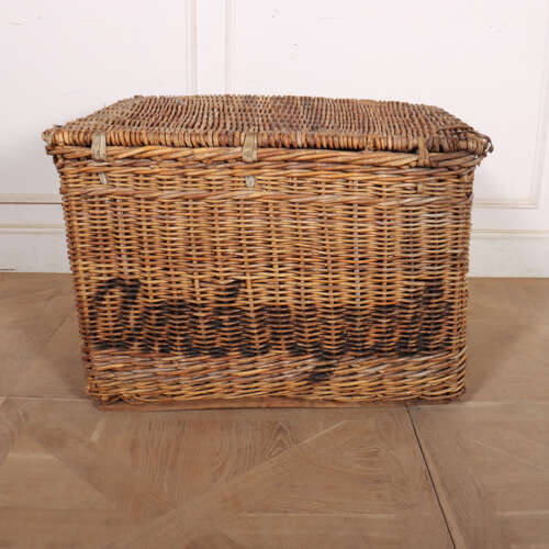 English Wicker Log Basket