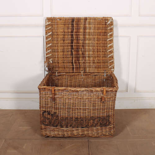 English Wicker Log Basket