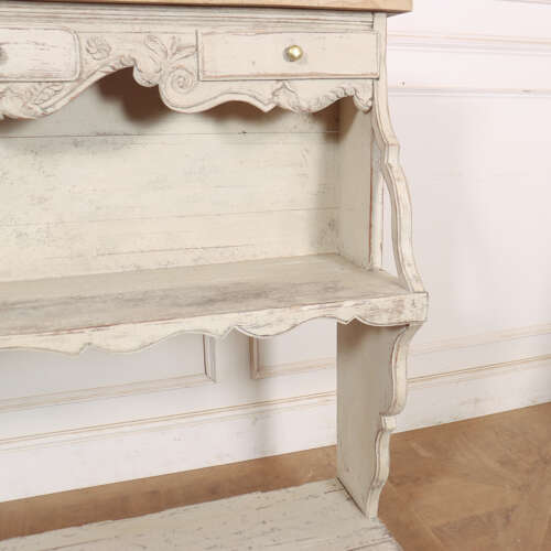 Swiss Carved Painted Pine Serving Counter
