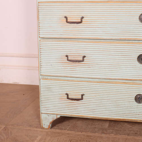 Swedish Fluted Drawer Fronts Commode