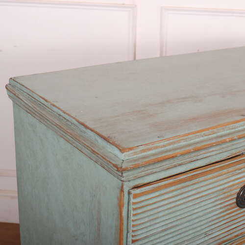 Swedish Fluted Drawer Fronts Commode