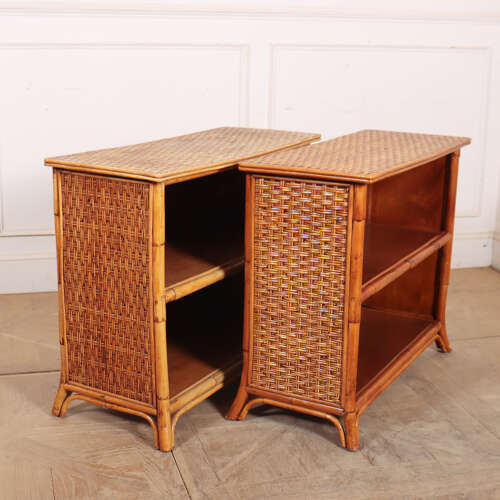 Pair of Vintage French Low Bookcases