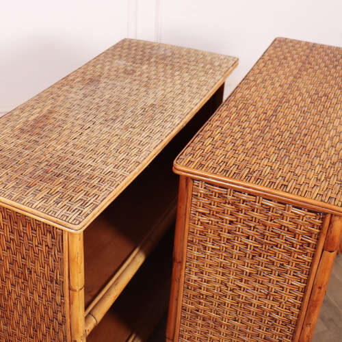 Pair of Vintage French Low Bookcases