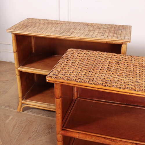 Pair of Vintage French Low Bookcases
