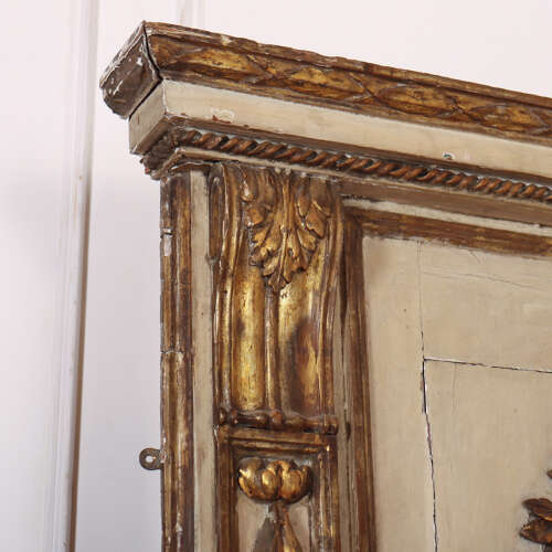 French Original Painted Trumeau Mirror