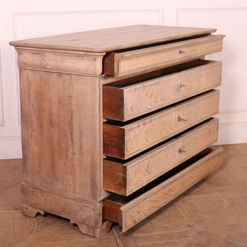French Bleached Oak Commode