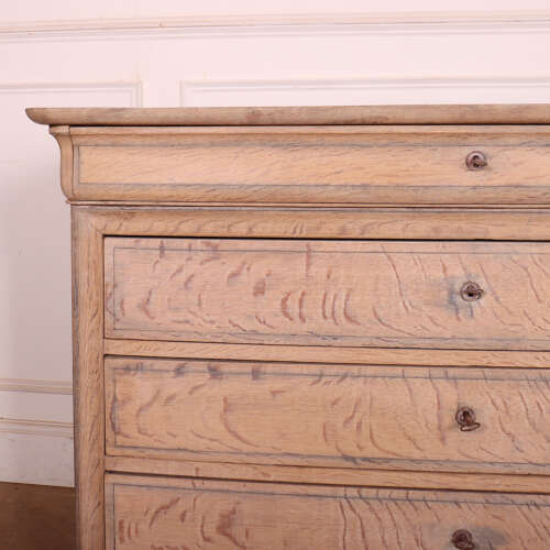 French Bleached Oak Commode